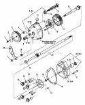 Transmission (Differential) Diagram and Parts List for 90S Snapper Lawn Mower