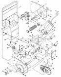 Frame (5Hp) Traction Drive Diagram and Parts List for 85220 Snapper Tiller