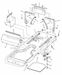Frame Group Diagram and Parts List for 7800158 Snapper Lawn Tractor