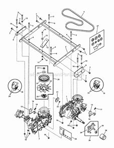 Frame_Assembly_And_Rear_Bumper_Group Diagram and Parts List for  Snapper Lawn Mower