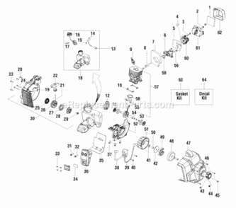 Part Location Diagram of 705533 Snapper Kit - Fuel Tank Assy.