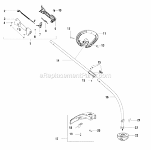 Part Location Diagram of 705514 Simplicity Cutting Head