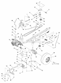 Part Location Diagram of 728954BMYP Murray BRACKET TRANSAXLE SUPPO
