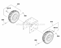 Wheels  Tires Group Diagram and Parts List for  Snapper Snow Blower