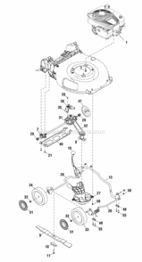 Drive_Group Diagram and Parts List for 7800961-00 Snapper Lawn Mower