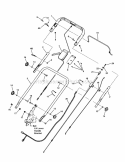 Handle  Controls Group Diagram and Parts List for 7800780 Snapper Lawn Mower