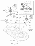 42 Mower Deck - Clutch Group Diagram and Parts List for 2691023 Snapper Lawn Tractor