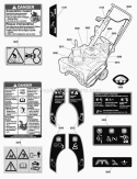 Decals Group Diagram and Parts List for 1695884 Snapper Snow Blower
