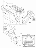 Frame Group Diagram and Parts List for 1695884 Snapper Snow Blower