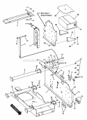 Rear Frame Group Lh Diagram and Parts List for 7085903 Snapper Lawn Tractor