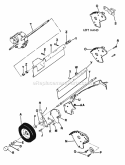 Rear Wheels Brackets Latches Guard Diagram and Parts List for  Snapper Lawn Mower