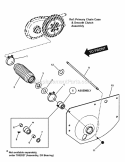 Left Hand Fender  Bearing Diagram and Parts List for 84878 Snapper Lawn Tractor