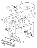 Cutting Decks  Deflector (28  33 Hi-Vac) Diagram and Parts List for 84878 Snapper Lawn Tractor