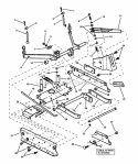Rails Lift Arms  Cam Lift Diagram and Parts List for 7084941 Snapper Lawn Tractor