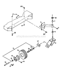 Front Wheels Diagram and Parts List for  Snapper Lawn Mower