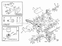 Rear Deck Assembly Diagram and Parts List for  Snapper Lawn Mower