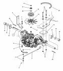 Transmission Group (Hydro Drive) Diagram and Parts List for 84658 Snapper Lawn Tractor