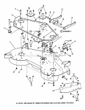 48 Cutting Deck Assembly (Series H) Pt1 Diagram and Parts List for 84725 Snapper Lawn Tractor