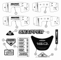 Decals Pt 2 Diagram and Parts List for 84896 Snapper Lawn Tractor