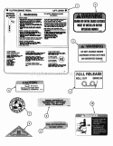 Decals Pt 1 Diagram and Parts List for 84896 Snapper Lawn Tractor