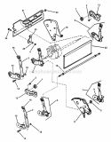 Rear Wheel Brackets Latches Diagram and Parts List for 84742 Snapper Lawn Mower