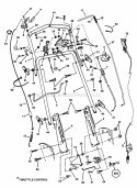 Handles  Controls Diagram and Parts List for 84322 Snapper Lawn Mower