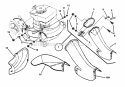 Side Chute Adapter Diagram and Parts List for 85699 Snapper Lawn Mower