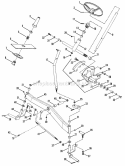 Steering  Front Axle Parts Diagram and Parts List for 82819 Snapper Lawn Tractor