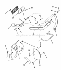 Deck Lift Handle Assembly Diagram and Parts List for 84946 Snapper Lawn Tractor
