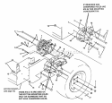 HydrostatGearbox Assembly Diagram and Parts List for  Snapper Lawn Tractor Accessories