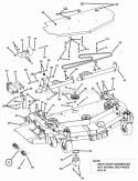 52 Mower Deck Assembly (Part 2) Diagram and Parts List for  Snapper Lawn Tractor