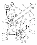 Joystick Control Assembly Diagram and Parts List for  Snapper Lawn Tractor