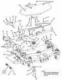 61 Mower Deck Assembly (Part 2) Diagram and Parts List for  Snapper Lawn Tractor