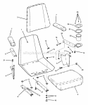 Seat Assembly (Except For Mzm2200K  Mzm2300Kh) Diagram and Parts List for  Snapper Lawn Tractor