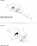 Wheels  Tires Group Diagram and Parts List for 5091003 Snapper Lawn Tractor