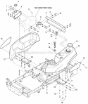 Fuel Tank Mount Group Diagram and Parts List for 5091003 Snapper Lawn Tractor