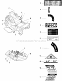 Decals Group - Safety  Common Diagram and Parts List for 5900610 Snapper Lawn Tractor