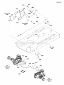 Park Brake Group 2800 Transmission Diagram and Parts List for  Snapper Lawn Tractor