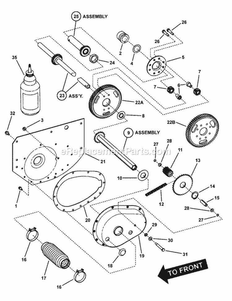 Differential R H Fender Diagram and Parts List for 84878 Snapper Lawn Tractor