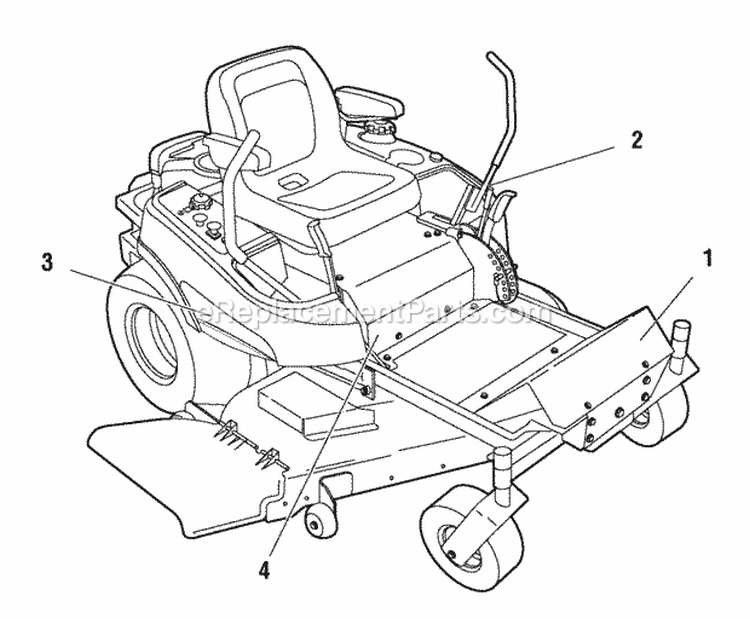 Decals Group - Brand  Model Diagram and Parts List for 5900610 Snapper Lawn Tractor