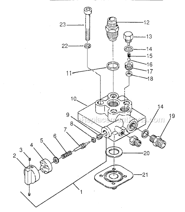 Page B Diagram and Parts List for 0288050 SprayTECH Paint Sprayer
