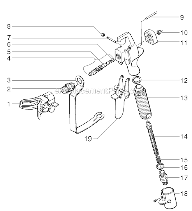 Page G Diagram and Parts List for 0295024 SprayTECH Paint Sprayer