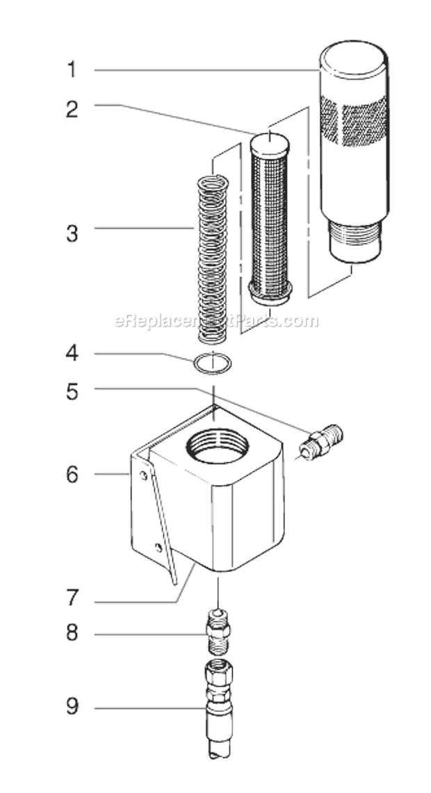 Page J Diagram and Parts List for 0295025 SprayTECH Paint Sprayer