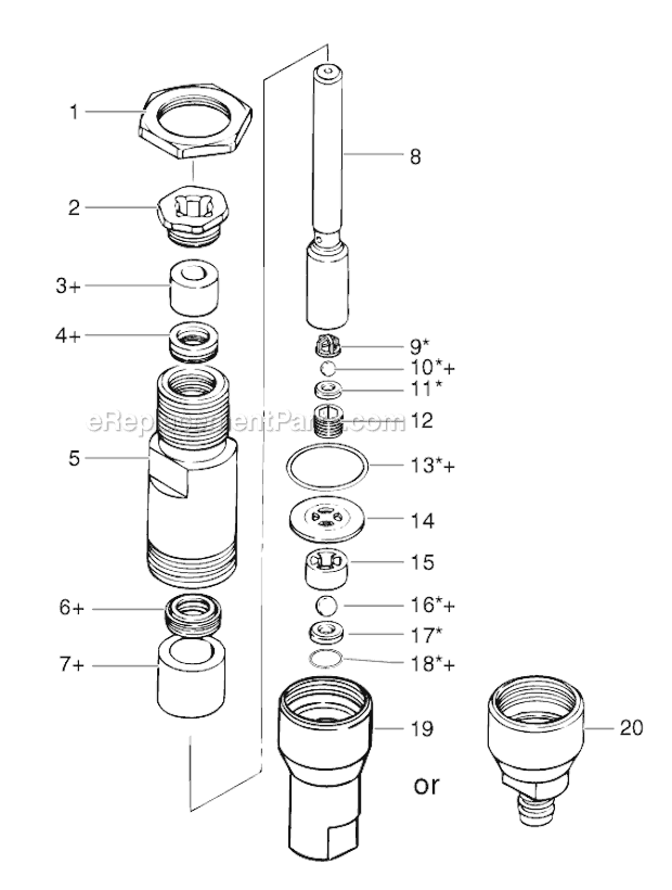 Page G Diagram and Parts List for 0295025 SprayTECH Paint Sprayer