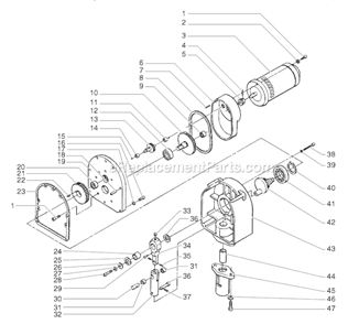 Part Location Diagram of 54190 SprayTECH Screw