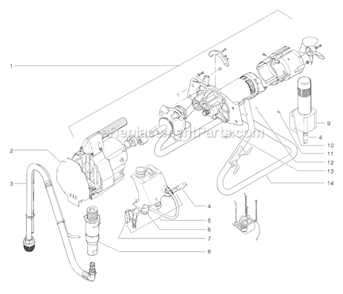Page A Diagram and Parts List for 0295024 SprayTECH Paint Sprayer