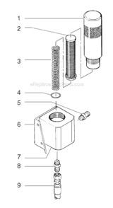 Page J Diagram and Parts List for 0295025 SprayTECH Paint Sprayer