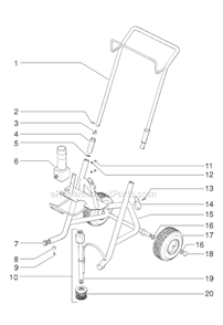 Page B Diagram and Parts List for 0295025 SprayTECH Paint Sprayer
