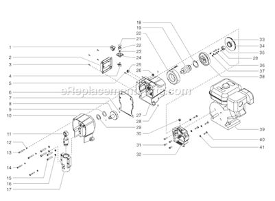 Page B Diagram and Parts List for 0509059 SprayTECH Paint Sprayer