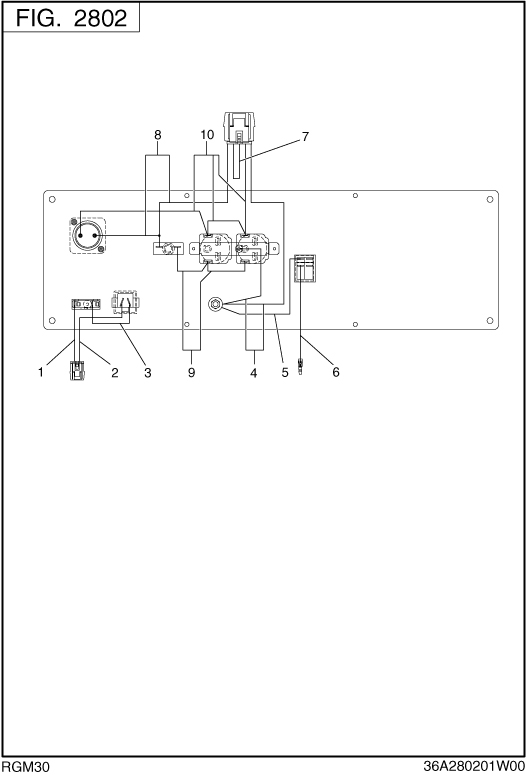 Wire Harness Diagram and Parts List for RGM30018000 RGX3000 Subaru Generator